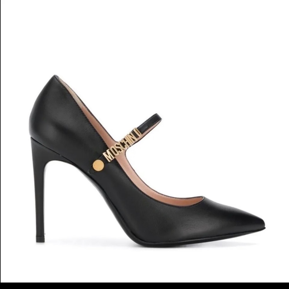 Moschino shoe size 7 leather, brand new